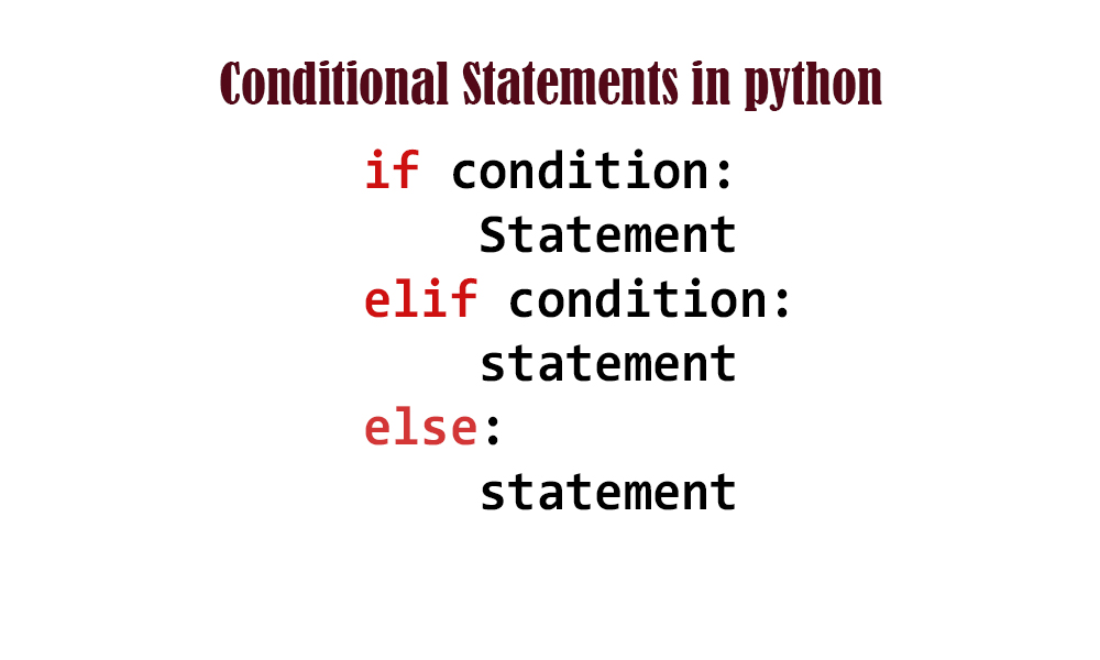 conditional statements